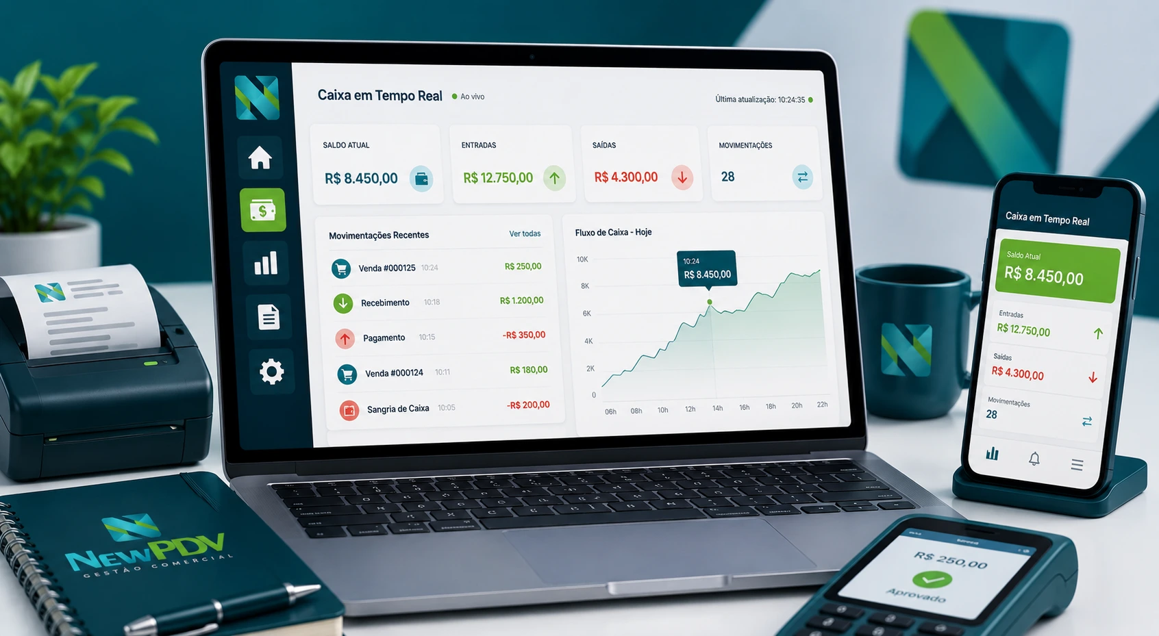 Movimentação de Caixa em Tempo Real