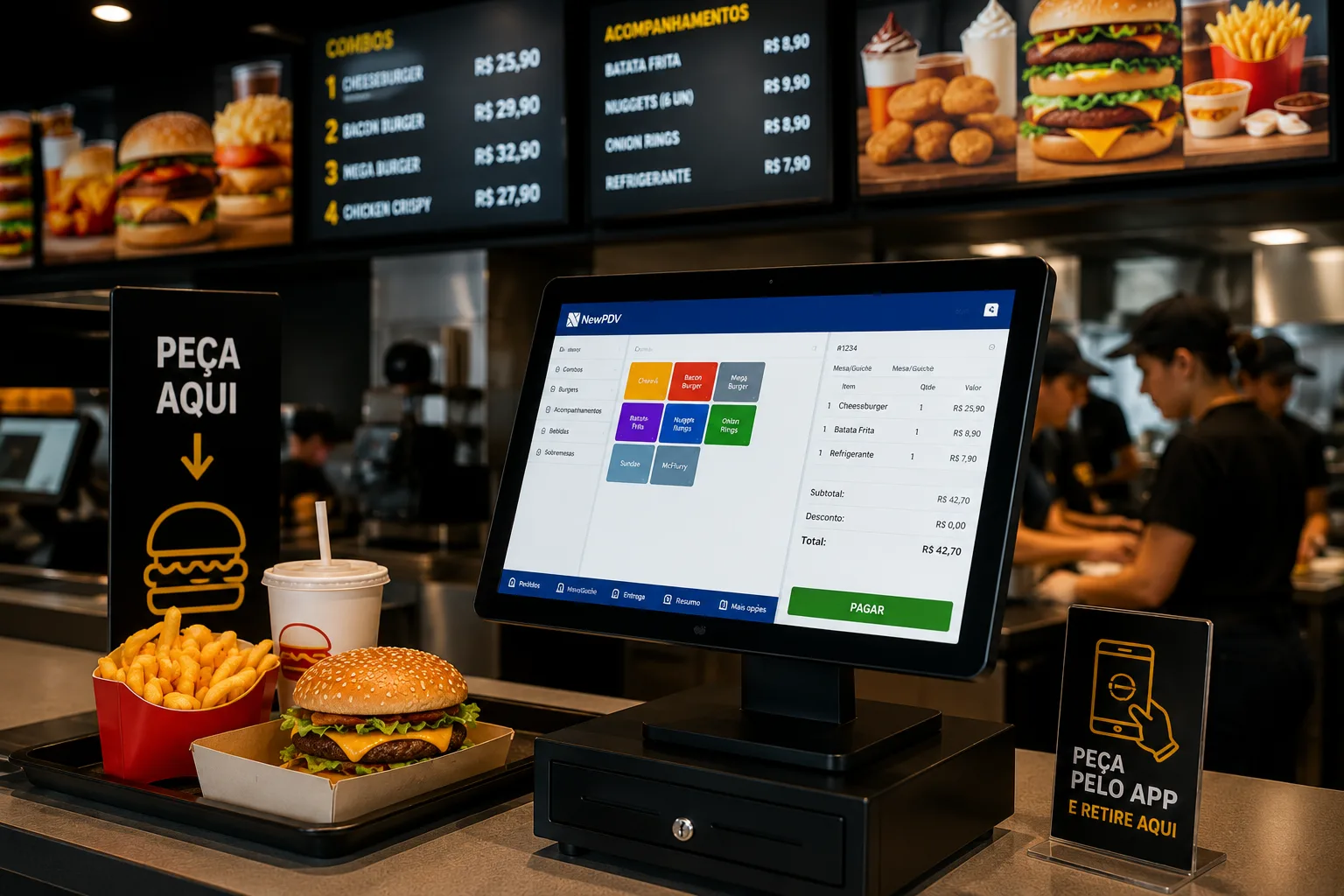 Fast food e hamburguerias