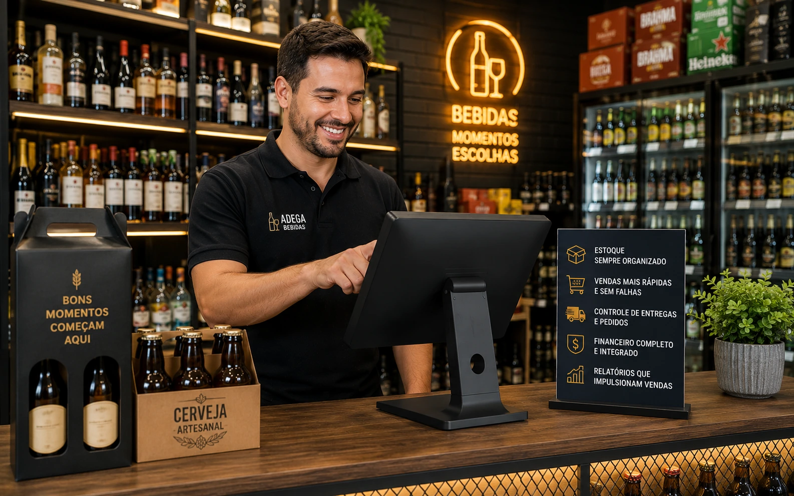 Depósitos de bebidas e adegas