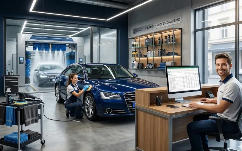 Lava rápidos e estéticas automotivas